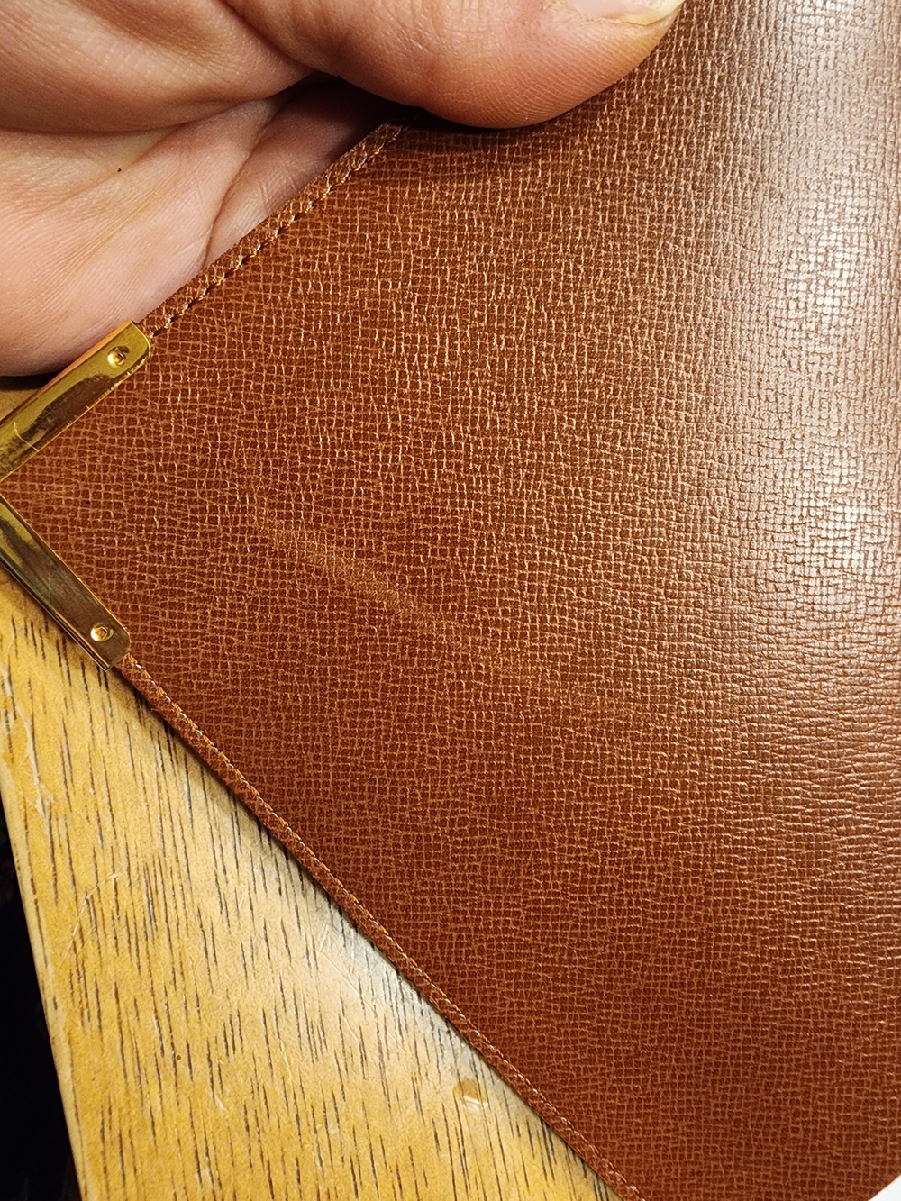 Louis Vuitton Monogram Canvas Notebook Cover in Brown and Gold - Picture 13 of 16